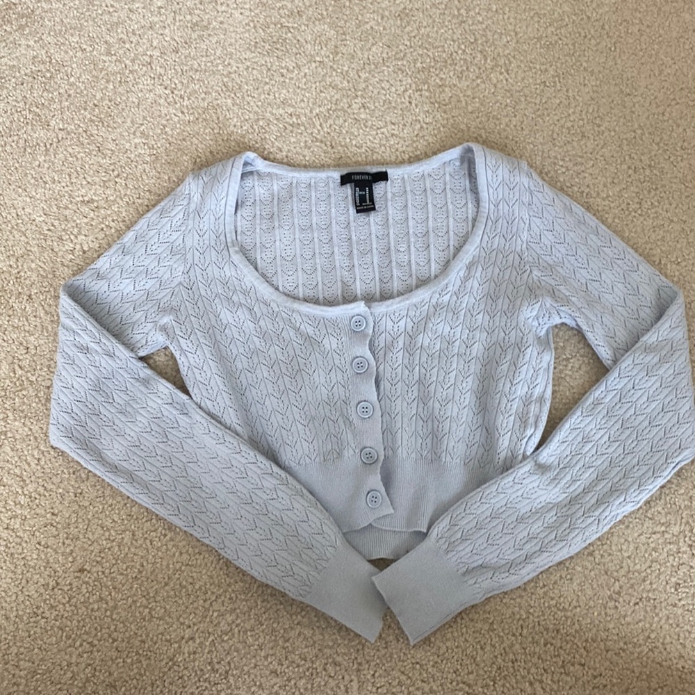 Cropped cardigan top